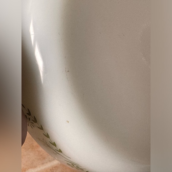 Milk Glass Green Daisy Dish💚🌼 - Picture 13 of 15